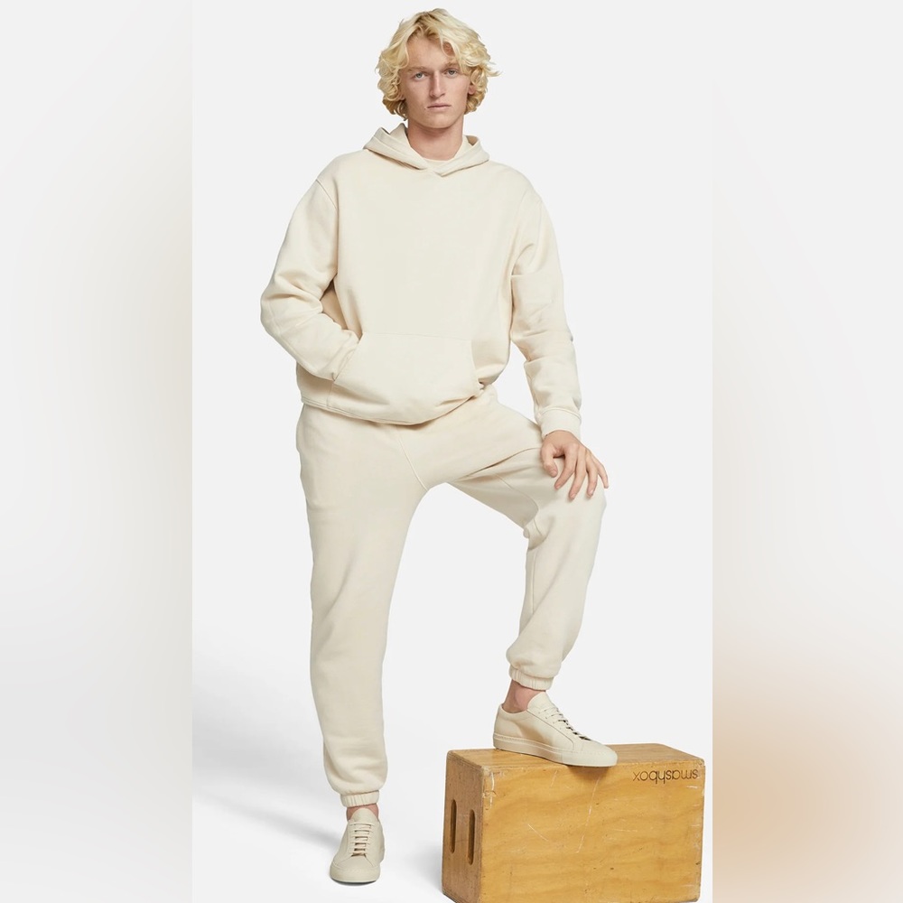 Mate the label hoodie and sweatpants fleece, size Medium (sold as set)